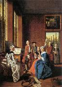 HOREMANS, Jan Jozef II Concert in an Interior oil painting reproduction